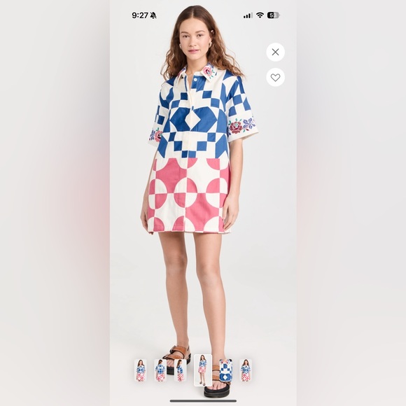 Sea Tanya Patchwork Short Sleeve Dress - Picture 8 of 9